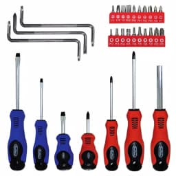 Best Value 30-Piece Screwdriver and Bit Set with Chrome Vanadium Steel Magnetic Tips thumbnail 1