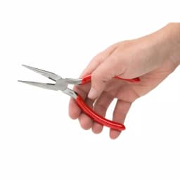 TEKTON 6 in. Long Nose Pliers with Crosscut Teeth and Wire Cutter thumbnail 10