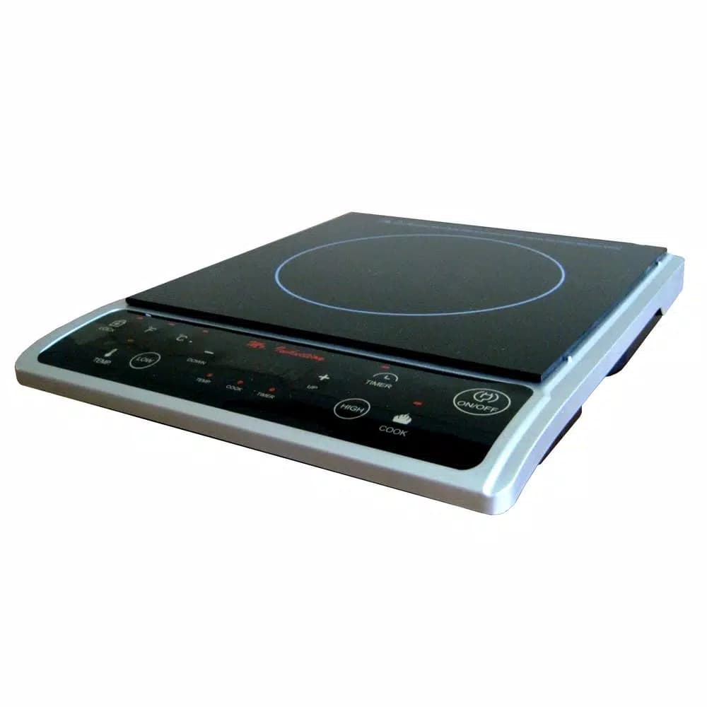 SPT Single Burner 7.25 in. Induction Hot Plate - Black and Silver Micro-Induction Cooktop