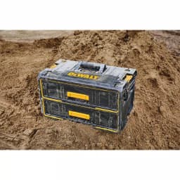 DEWALT 142-Piece Mechanics Tool Set with Bonus TOUGHSYSTEM 22 in. 2-Drawer Tool Box thumbnail 2