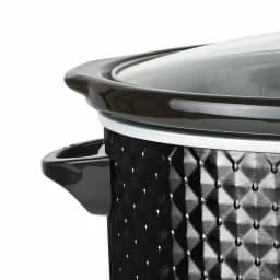 Brentwood Appliances 7 Qt. Black Slow Cooker with Removable Ceramic Pot and Tempered Glass Lid thumbnail 2