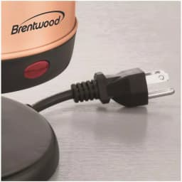 Brentwood Appliances KT-1770RG 1.2L Rose Gold Cordless Electric Kettle, 5-Cup Stainless Steel thumbnail 5
