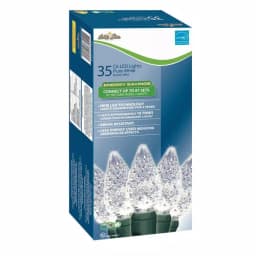 Brite Star 70-Count Pure White Faceted C6 LED String Lights, Set of 2 thumbnail 2