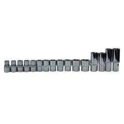 Best Value 21-Piece 1/2 in. Metric Socket Set with Ratchet, Extension Bar, and Blow Mold Case thumbnail 2