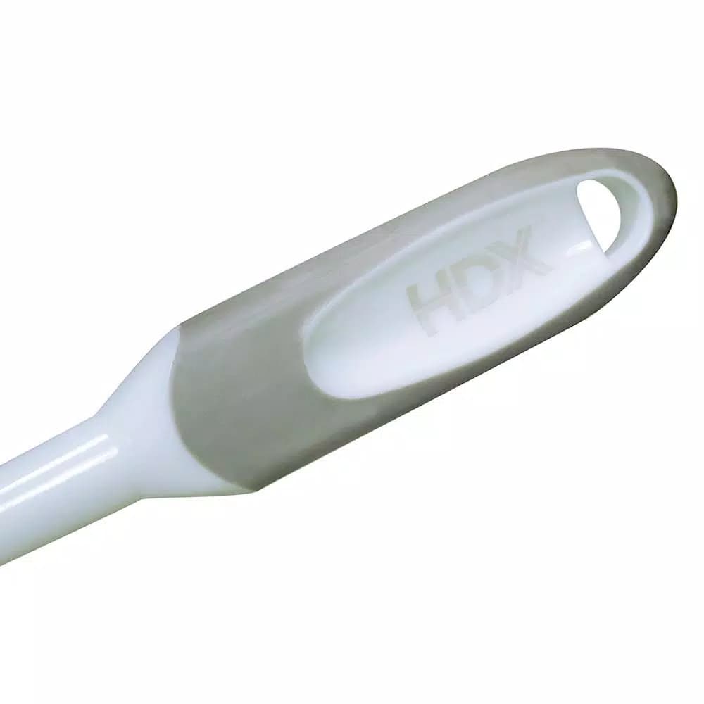 HDX Toilet Bowl Brush and Holder Set with Microban Antimicrobial Protection, White/Gray