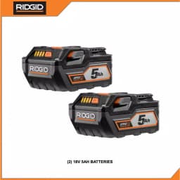 RIDGID 18V 5.0 Ah Lithium-Ion Battery Pack, 2-Pack thumbnail 2