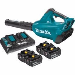Makita 36V Max LXT Brushless Cordless Blower Kit with (4) 5.0 Ah Batteries and Dual Port Rapid Charger thumbnail 1