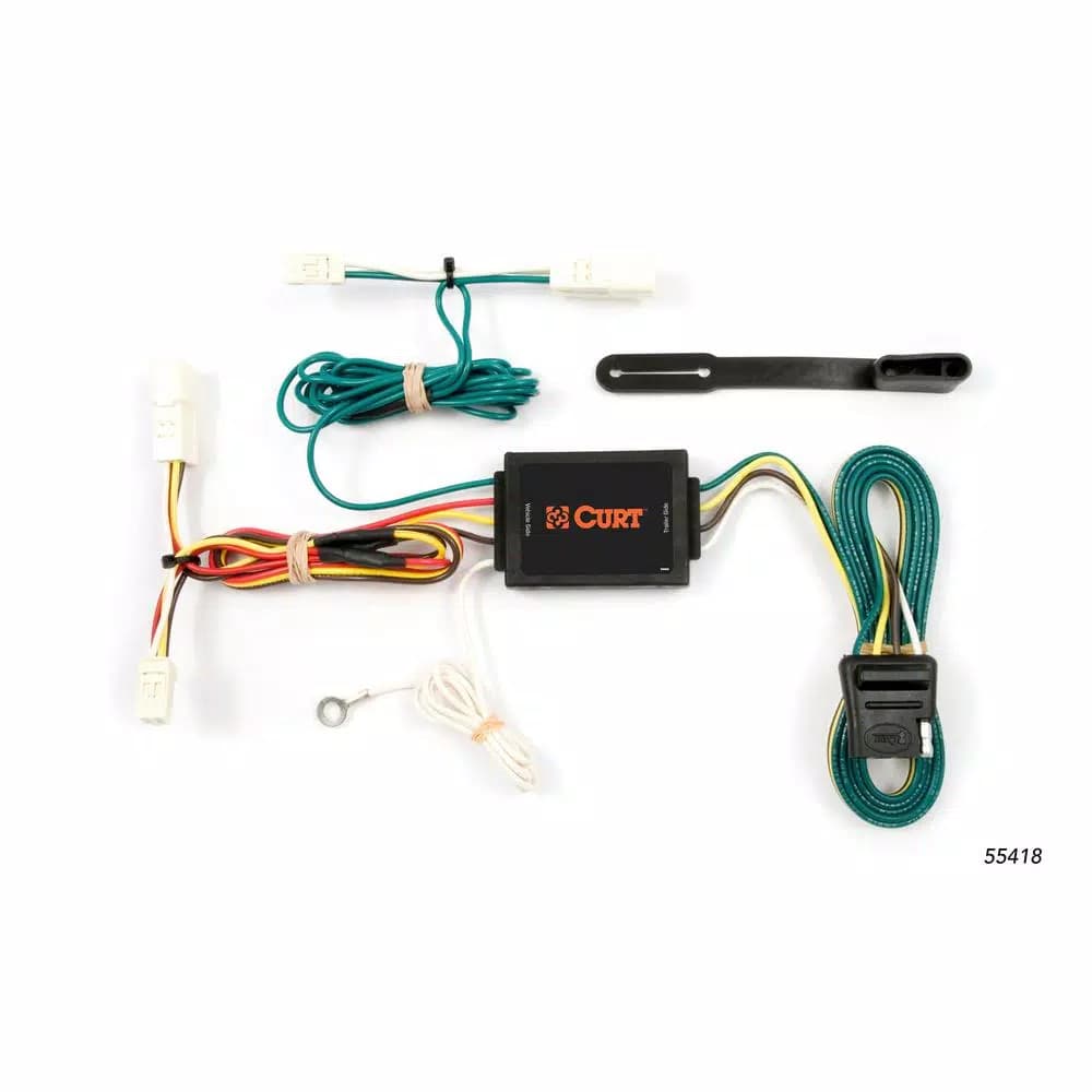 CURT Custom Vehicle-Trailer Wiring Harness for Toyota Sienna, 4-Way Flat Output T-Connector