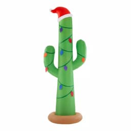 Home Accents Holiday 12 ft. Giant Airblown Inflatable Christmas Cactus with LED Lights thumbnail 1