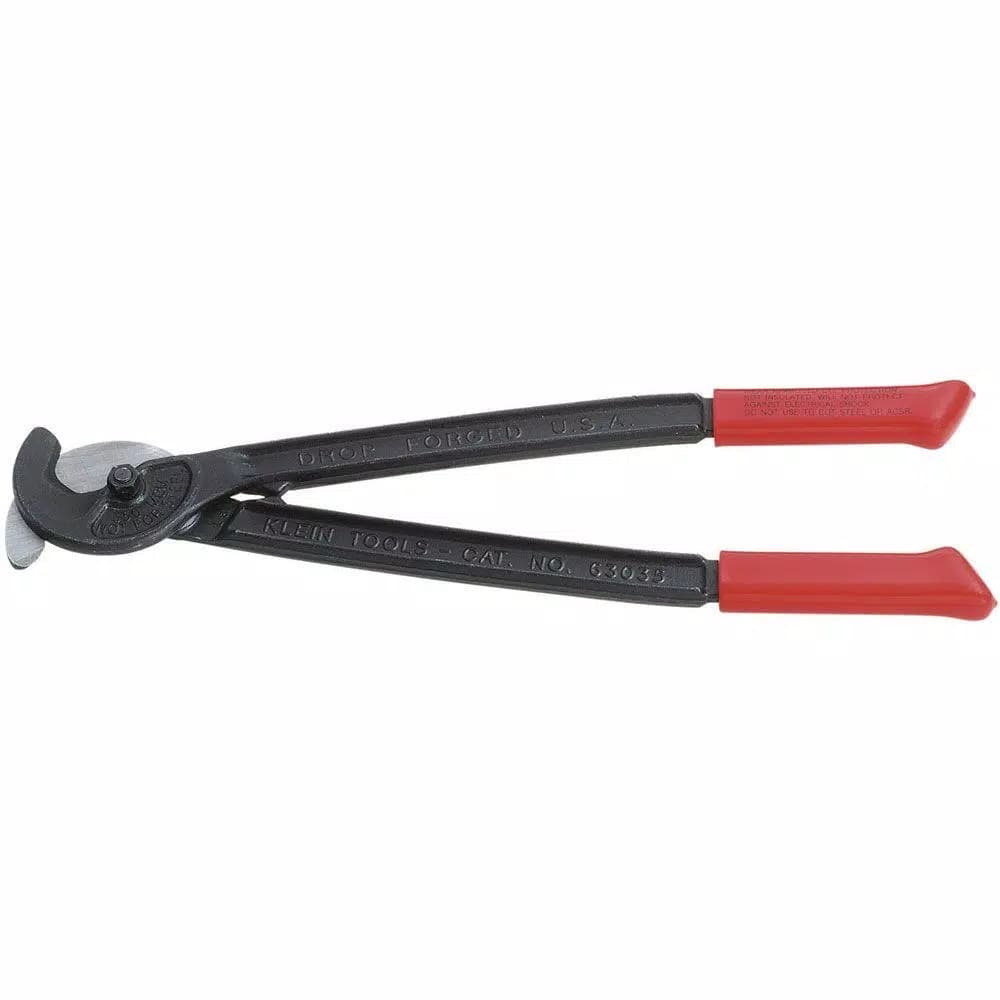 Klein Tools 16-1/4 in. Utility Cable Cutter, Forged Steel with Black-Oxide Finish, Cuts 350 MCM Copper & Aluminum