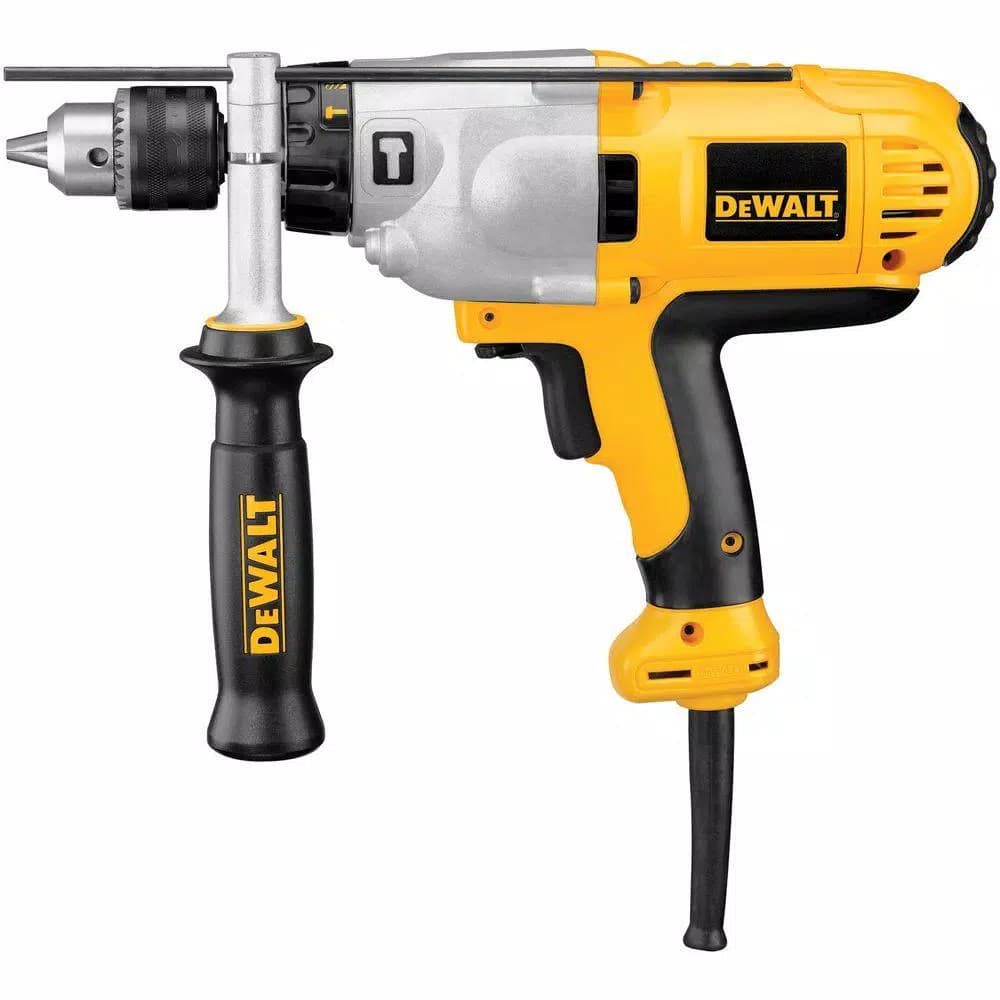 DEWALT 1/2 in. 10 Amp VSR Mid-Handle Grip Hammer Drill Kit