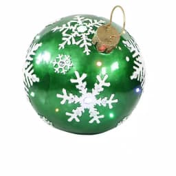 Fraser Hill Farm 1.5 ft. 24-Light LED Jeweled Ball Ornament with Snowflake Design thumbnail 8
