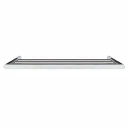 MODONA 24 in. Oval Polished Chrome Towel Rack thumbnail 5