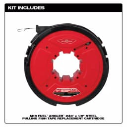 Milwaukee M18 FUEL ANGLER 240 ft. x 1/8 in. Steel Pulling Fish Tape Replacement Cartridge thumbnail 2