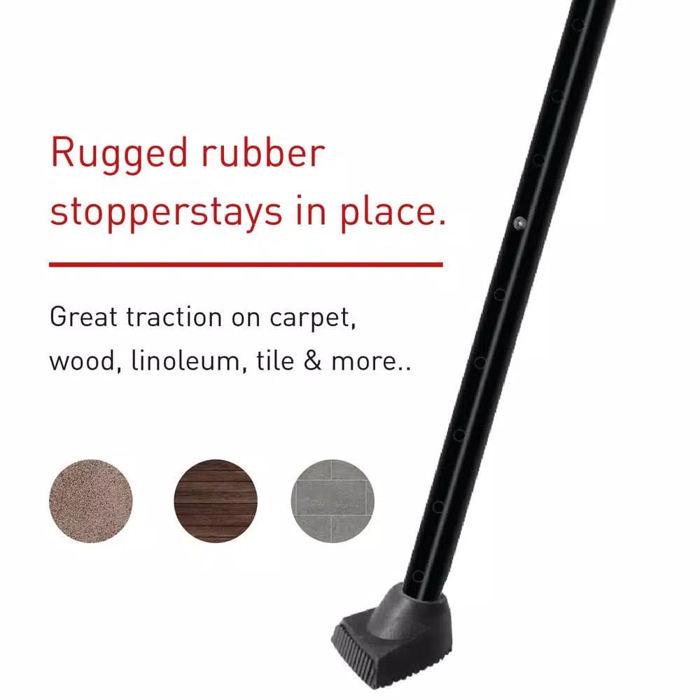 SecurityMan 2-in-1 Adjustable Door Knob Jammer and Sliding Patio Door Security Bar - High Grade Iron