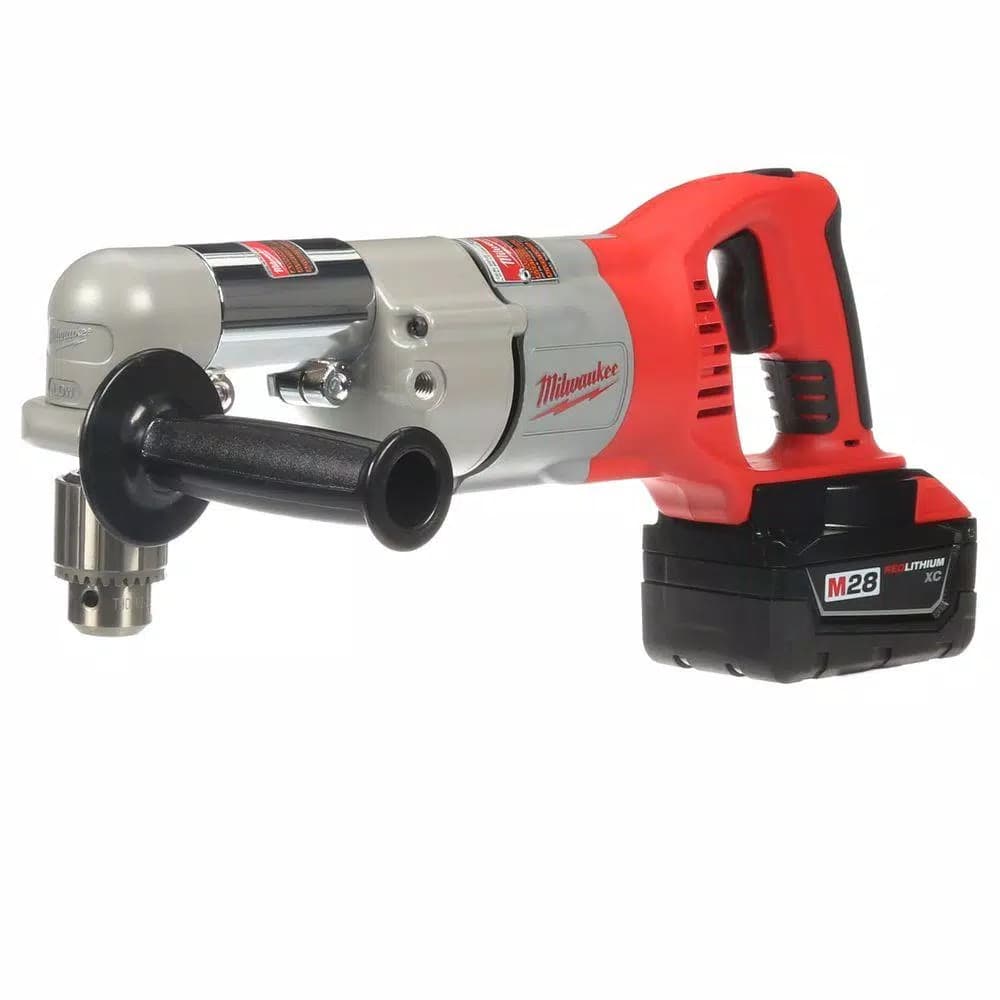 Milwaukee M28 28V Cordless 1/2 in. Right Angle Drill Kit with 3.0 Ah Battery and Charger
