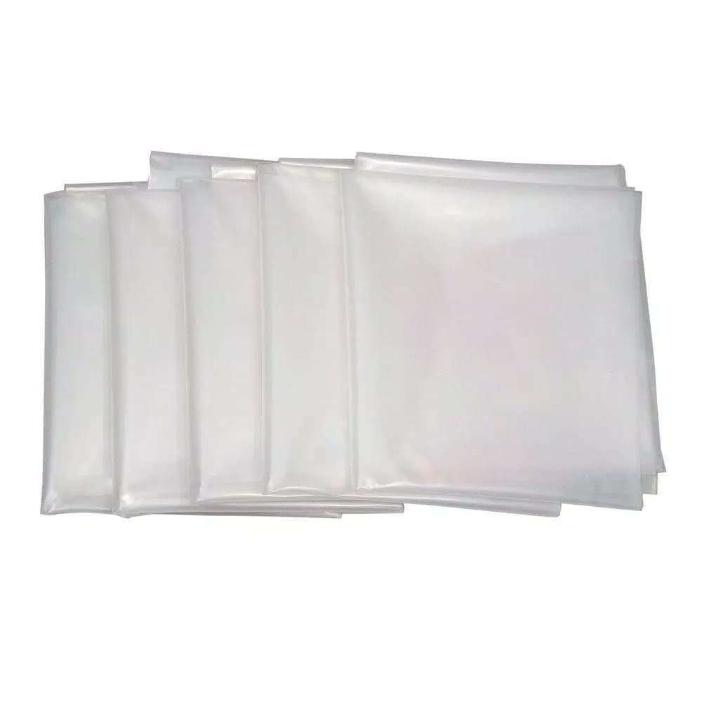 POWERTEC 20 in. x 43 in. Clear Plastic Dust Collection Bags, 5-Pack