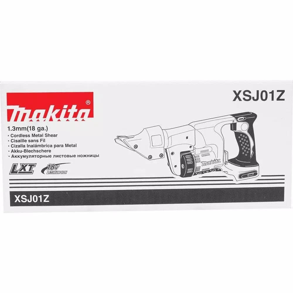 Makita 18V LXT Cordless 18-Gauge Straight Shear, Tool-Only (XSJ01Z)