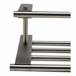 ALFI BRAND 25.88 in. Wall Mount Towel Rack with Shelf, Brushed Nickel thumbnail 6