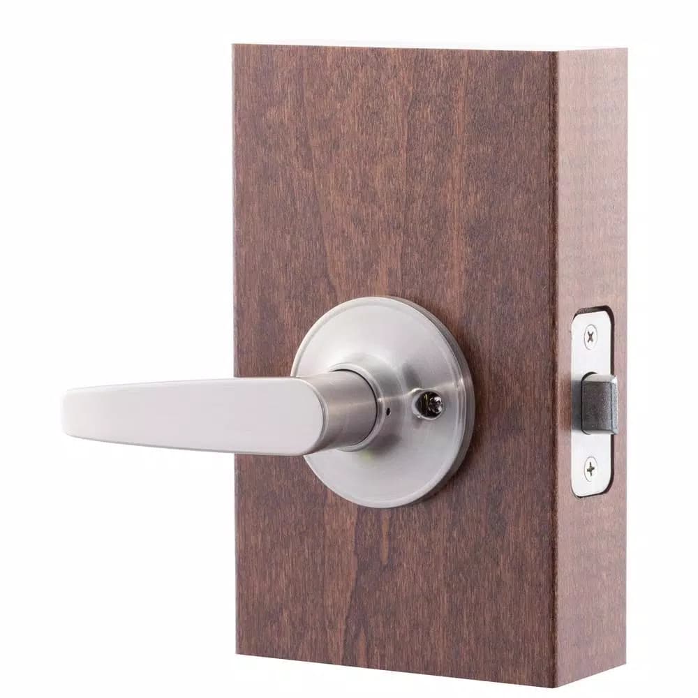 Copper Creek Satin Stainless Passage Door Lever, Residential Grade 3