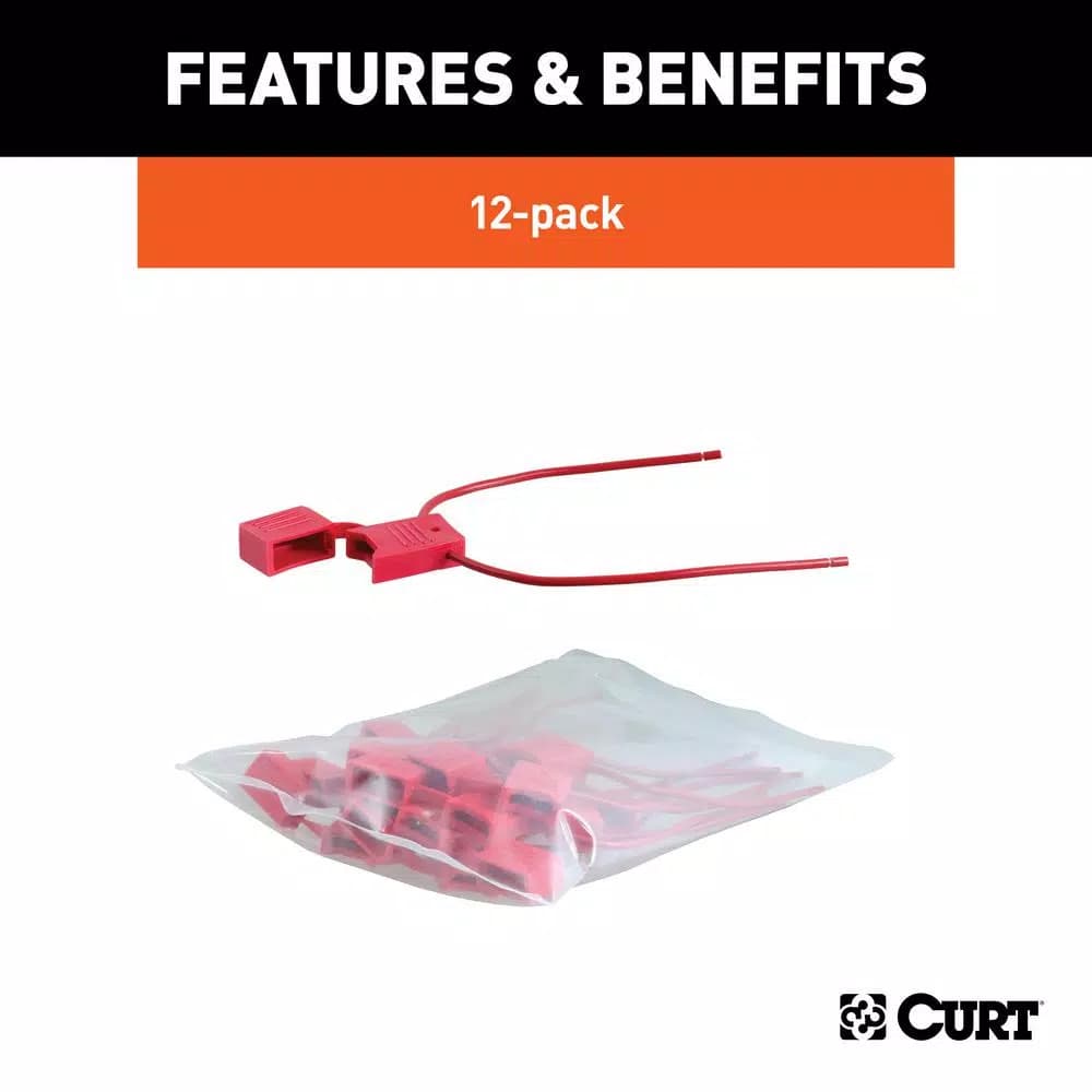 CURT 10-Amp In-Line Fuse Holders, 12-Pack