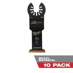 Milwaukee 1-3/8 in. Titanium Bi-Metal Universal Fit Oscillating Multi-Tool Blades, 10-Pack thumbnail 1