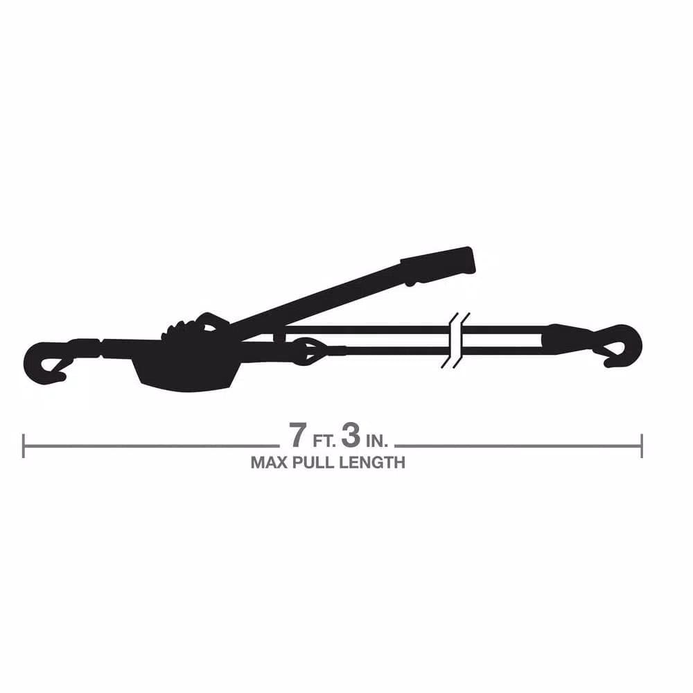 TEKTON 2 Ton Dual Gear Power Puller with 3/16 in. Aircraft-Grade Steel Cable