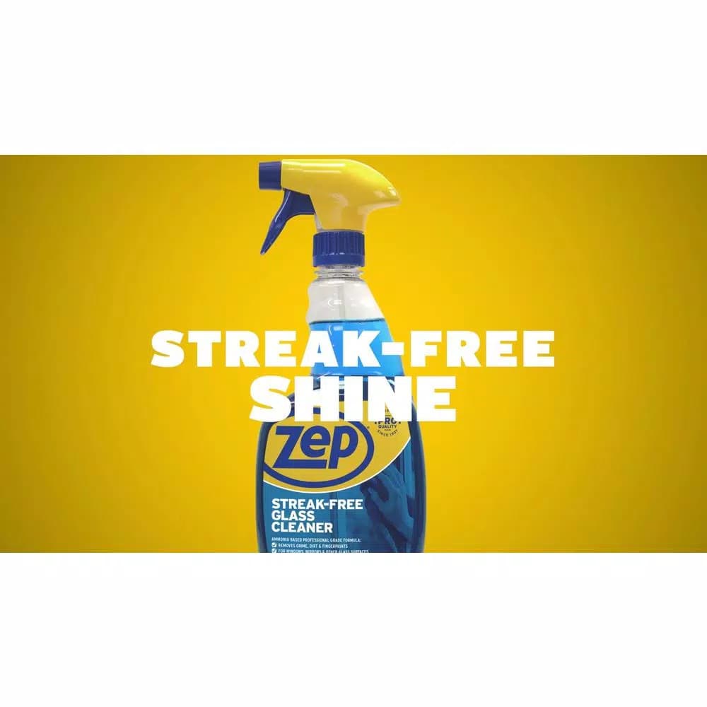 ZEP Streak-Free Glass Cleaner, 32 oz. (Case of 12)