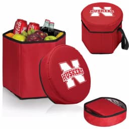 Picnic Time Nebraska Cornhuskers 12 Qt. Bongo Collapsible Soft-Side Cooler - Red thumbnail 2