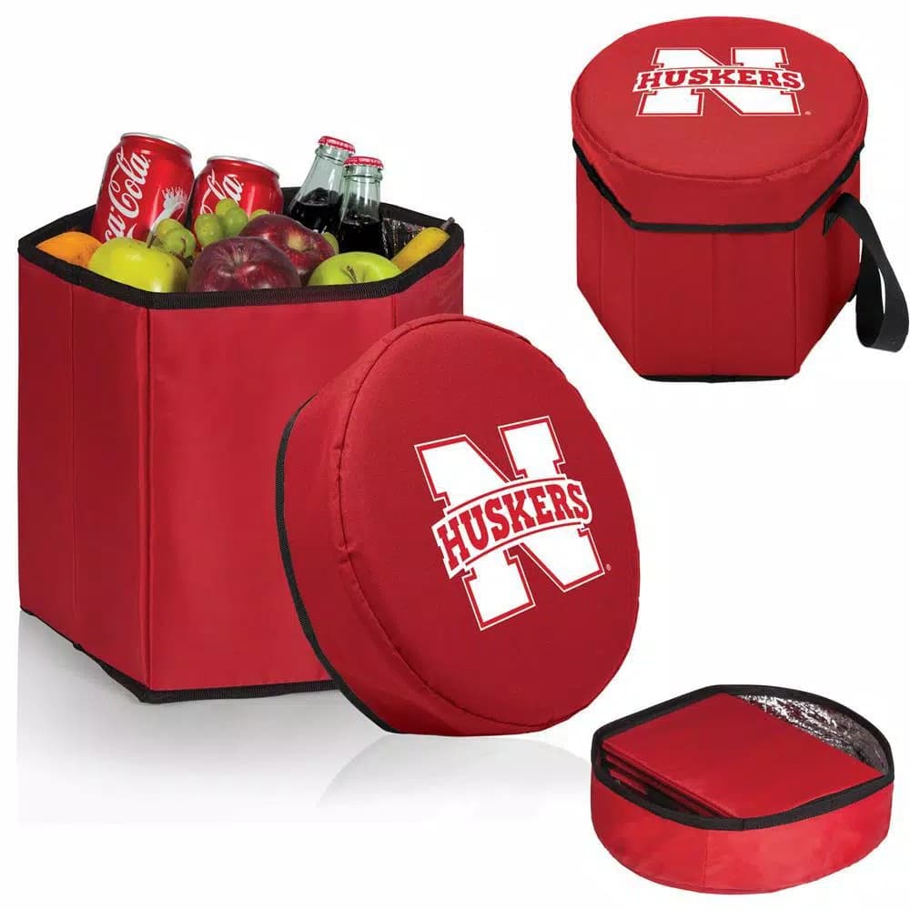 Picnic Time Nebraska Cornhuskers 12 Qt. Bongo Collapsible Soft-Side Cooler - Red
