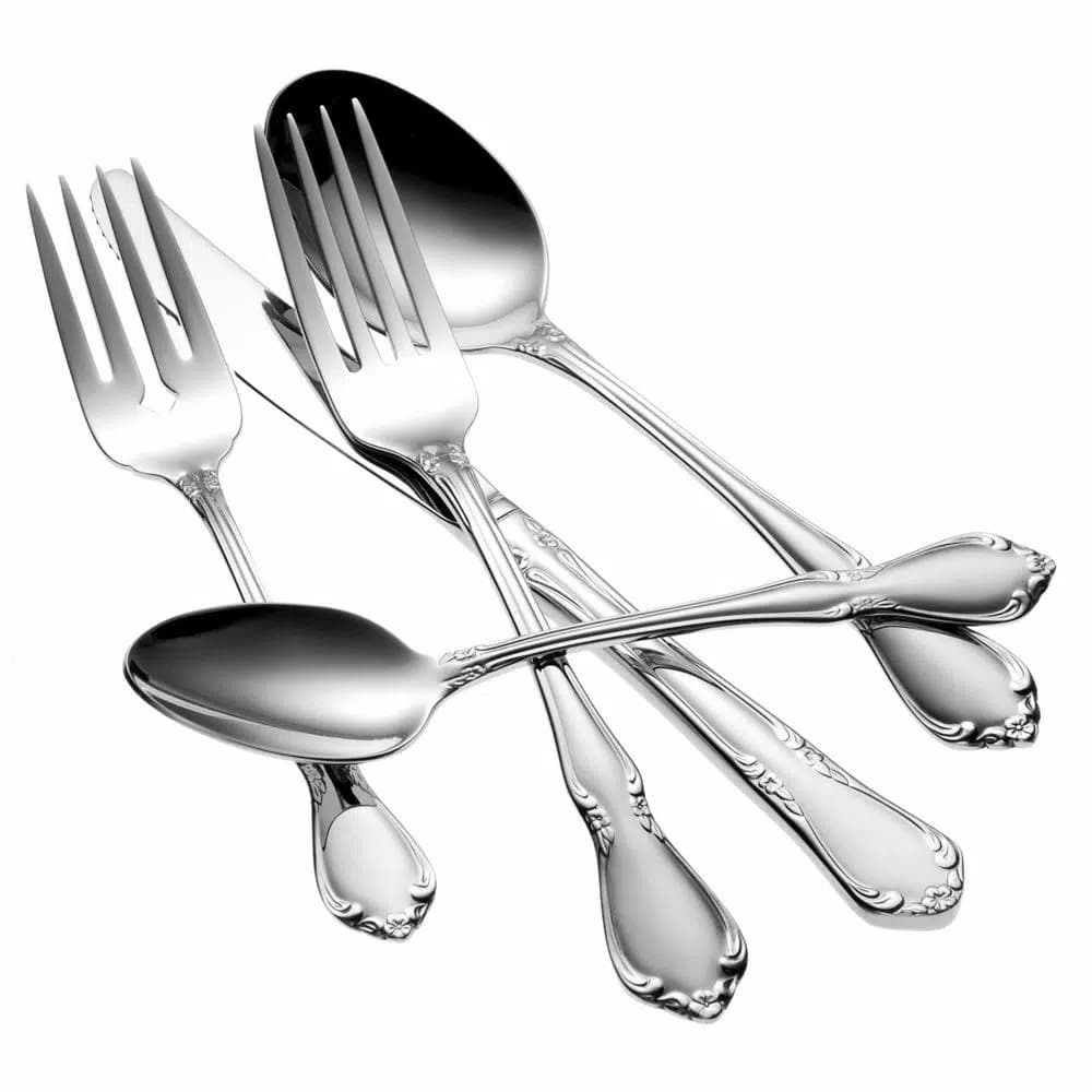 Oneida Chateau 18/8 Stainless Steel Tablespoons/Serving Spoons, Set of 12