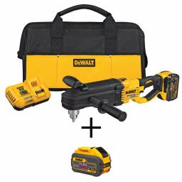 DEWALT DCD470 60V MAX FLEXVOLT Cordless 1/2 in. Stud & Joist Drill with E-Clutch & (2) 9.0 Ah Batteries thumbnail 1