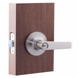 Copper Creek Satin Stainless Steel Keyed Entry Door Lever thumbnail 2