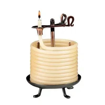 Candle by the Hour 60 Hour Beeswax Coil Candle - Adjustable Burn Time Candle