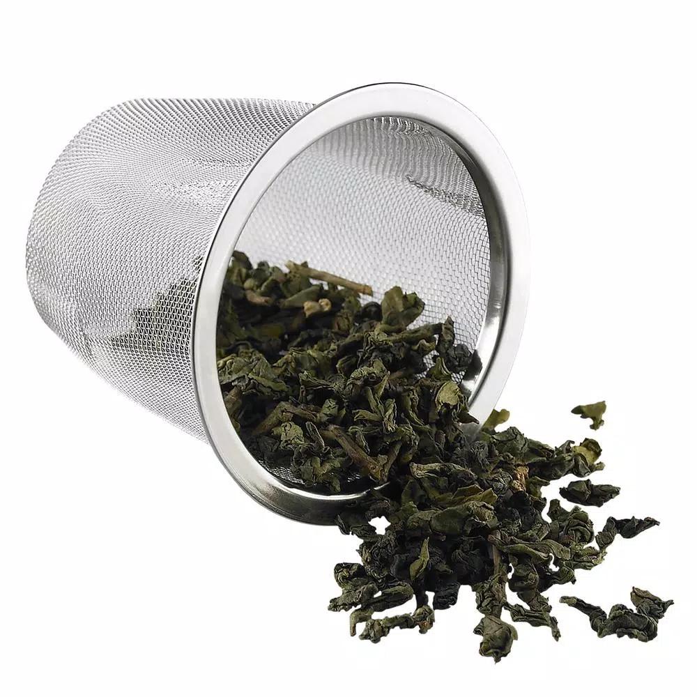 Creative Home Nobili-Tea 2 qt. Metallic Cranberry Stainless Steel Tea Kettle with Removable Infuser