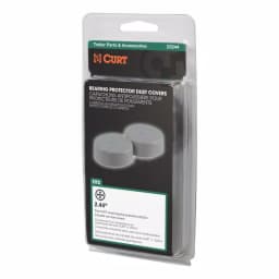 CURT 2.44" Bearing Protector Dust Covers, Gray Plastic (2-Pack) thumbnail 3
