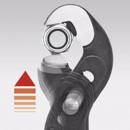 KNIPEX 10 in. Raptor Pliers, Self-Locking Adjustable Wrench Replacement thumbnail 3