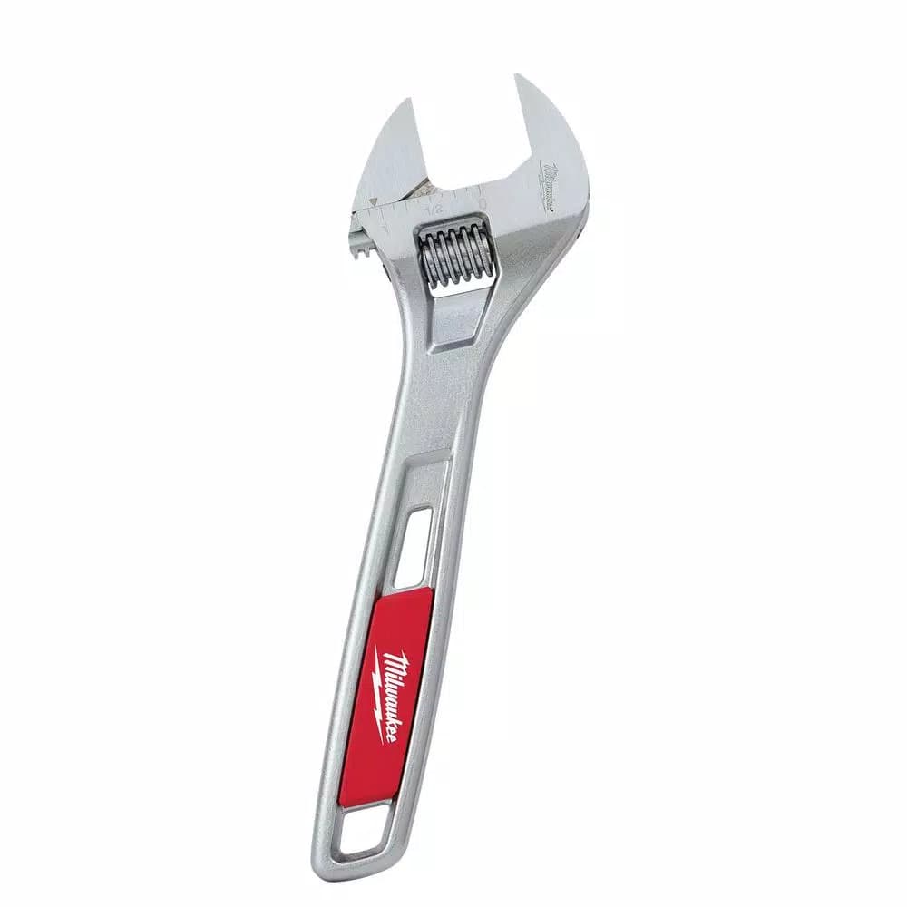 Milwaukee 4-Piece Adjustable Wrench Set, SAE, Chrome Plated