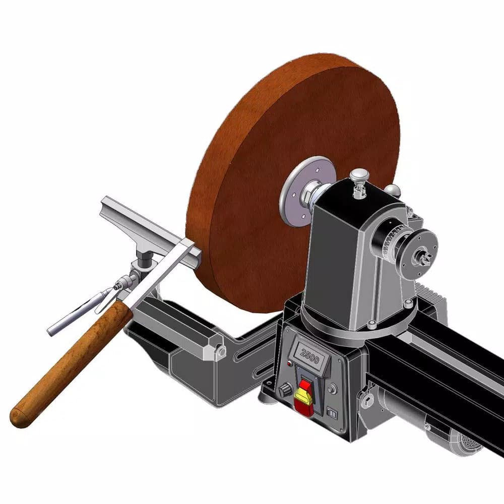 WEN Variable Speed Multi-Directional Cast Iron Wood Lathe with 16 in. Bowl-Turning Back Plate
