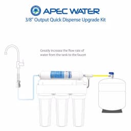 APEC Water Systems 3/8 in. Quick Dispense Upgrade Kit for Under Sink Reverse Osmosis Water Filtration Systems thumbnail 5