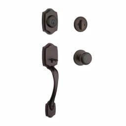 Kwikset Belleview Venetian Bronze Single Cylinder Handleset with Cove Knob and SmartKey Security thumbnail 1
