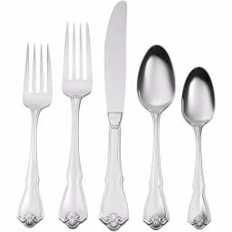 Oneida Pinta 45-Piece 18/0 Stainless Steel Flatware Set, Service for 8, Silver thumbnail 1