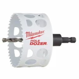 Milwaukee 3 in. Hole Dozer Bi-Metal Hole Saw with 3/8 in. Arbor & Pilot Bit thumbnail 1