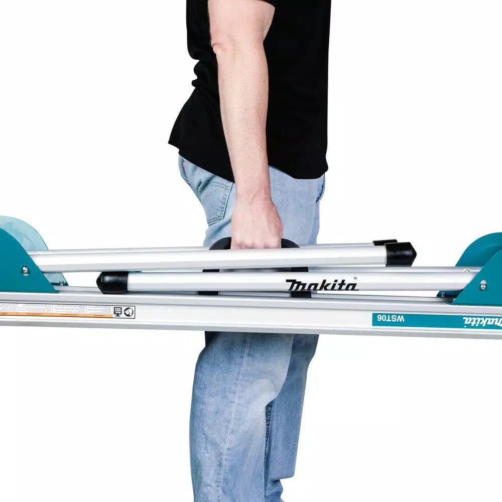 Makita 10 in. Dual-Bevel Sliding Compound Brushless Cordless Miter Saw with Folding Stand Kit