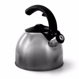 Mr. Coffee Steamline 2 Qt. Stainless Steel Tea Kettle with Whistle, Gray thumbnail 1