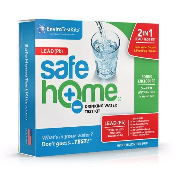 Safe Home Lead Drinking Water Test Kit - Lab Tested Results