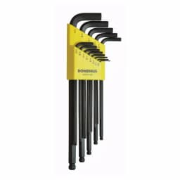 Bondhus Extra Long Arm Ball End L-Wrench Hex Key Set with ProGuard Finish, 13-Piece SAE thumbnail 1