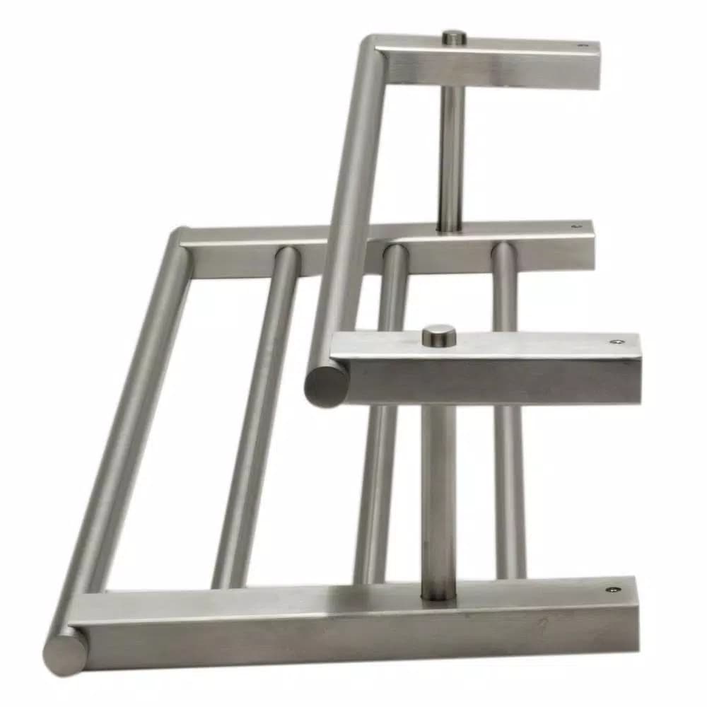 ALFI BRAND 25.88 in. Wall Mount Towel Rack with Shelf, Brushed Nickel