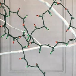 LUMABASE 200-Light Red and Green Mini String Lights, Steady Incandescent, Green Cord thumbnail 2