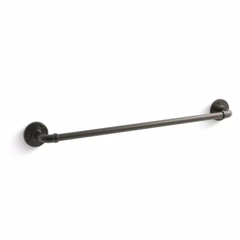 KOHLER Worth 24 in. Single Towel Bar in Oil-Rubbed Bronze
